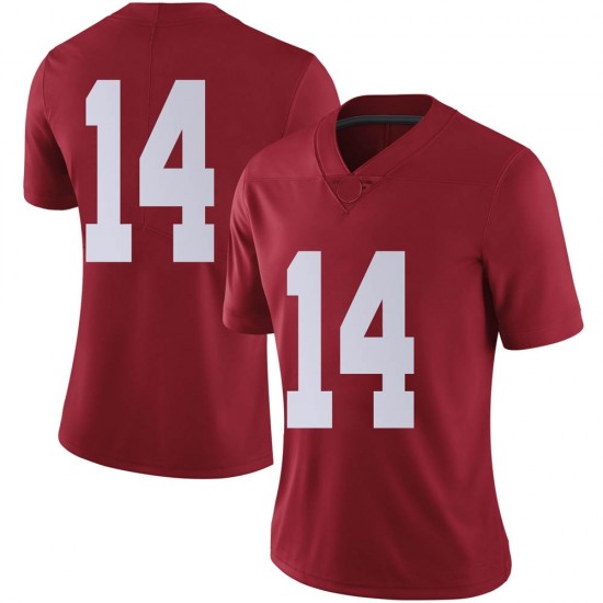 Alabama Crimson Tide Women's Thaiu Jones-Bell #14 No Name Crimson NCAA Nike Authentic Stitched College Football Jersey PY16E04NW